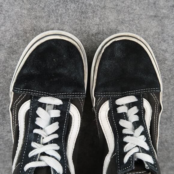 Vans Shoes Women 6.5 Platform Sneaker Old Skool Skate Casual Black Canvas Suede - Picture 8 of 13